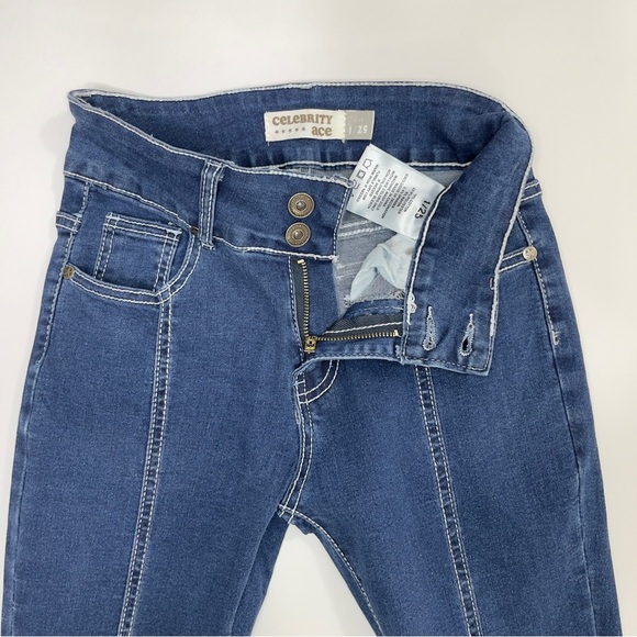 Women’s Pants Size 1/25 Bundle of 2: Gray Wide Leg Cargo| Med Wash Flare Denim - Picture 4 of 16